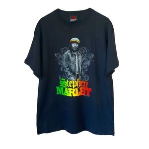 Deadstock Y2K Zion Rootswear Stephen Marley Jamaican Rasta T Shirt L